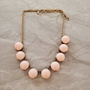 💕 J.Crew Light Blush Pink Enamal Dot Bubble Necklace 💕